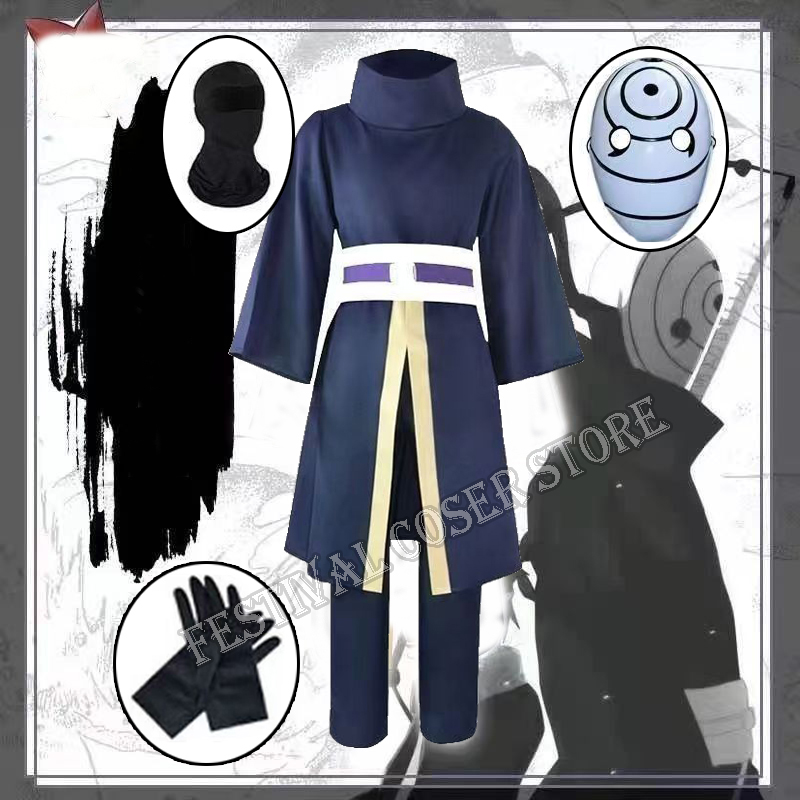Men'S Kimono Accessories - Anime Uchiha Obito Cosplay Kostüm Halloween-Kostüme