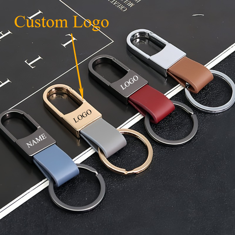 Men Accessories Name - Mode Leder Schlüsselanhänger Individuelles Logo Name