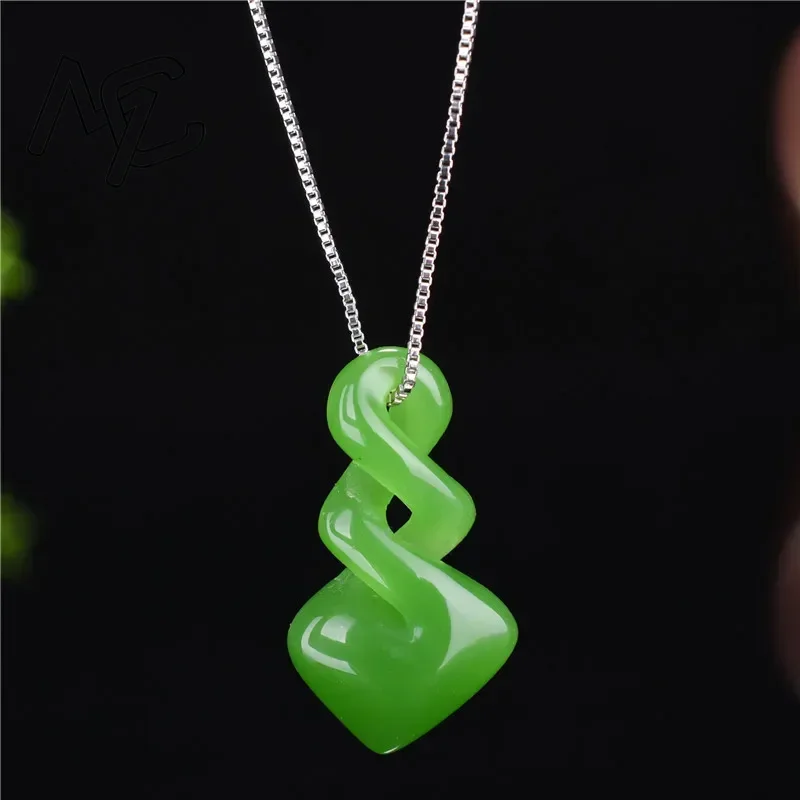 Men Accessories Hand - Natürliche Hetian Jade grüne Farbe Anhänger
