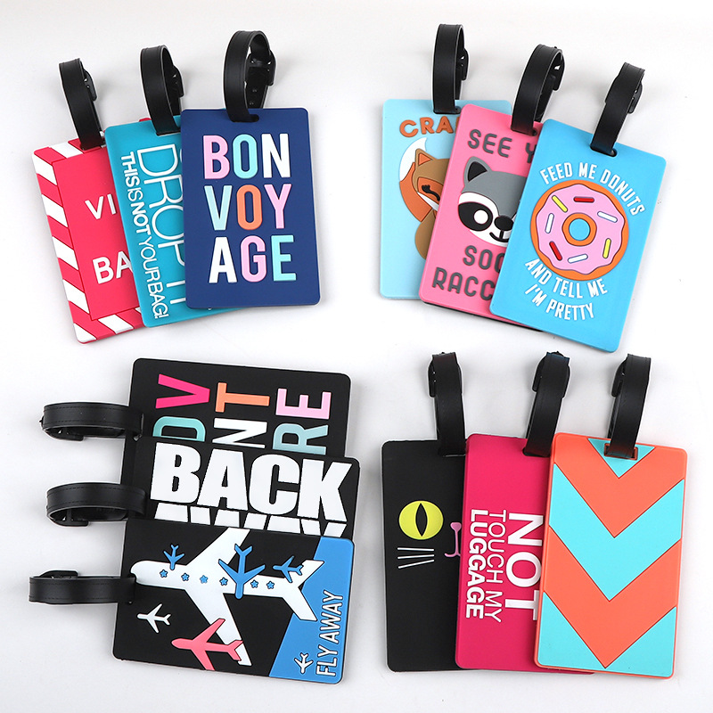Men Accessories Name - 1pc Cartoon Tier PVC Gepäck Tag