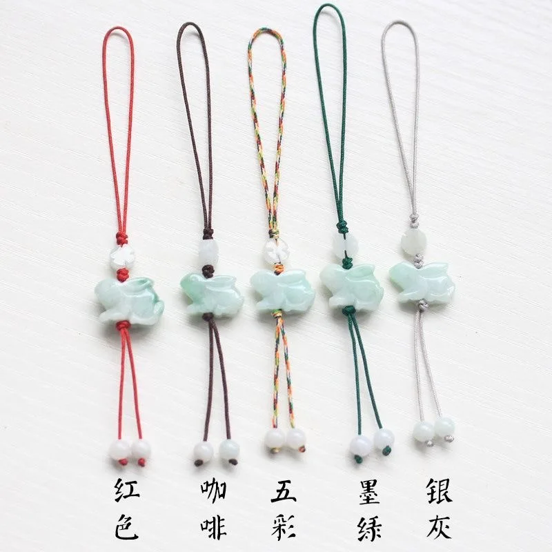 Men Accessories Hand - Anpassung Natürlicher Smaragd Chinesisches Kaninchen DIY