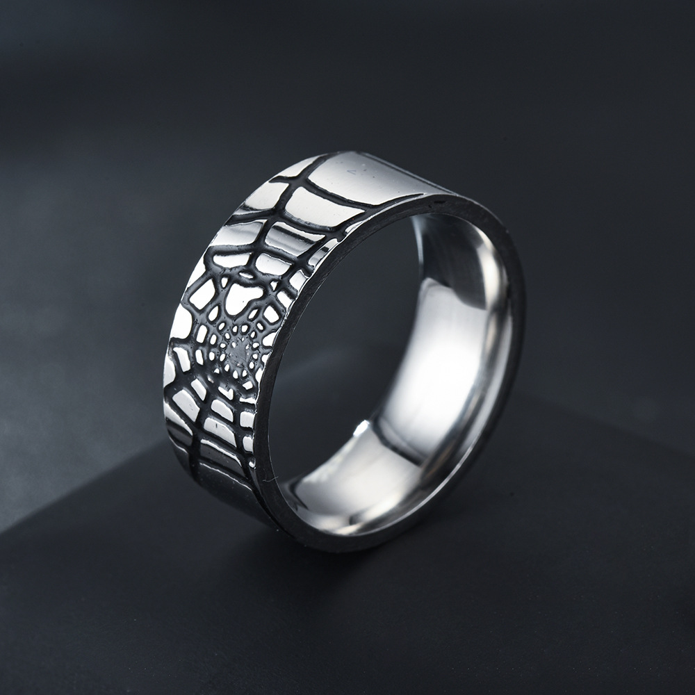 Edelstahl Einfache Spinne Web  – Men Accessories Name Bewertung und Preis