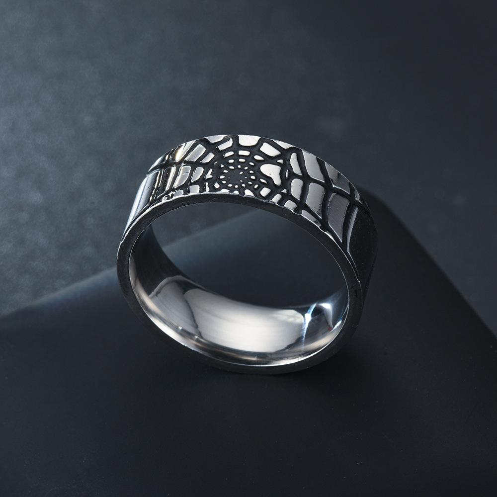 Edelstahl Einfache Spinne Web  – Men Accessories Name Bewertung und Preis