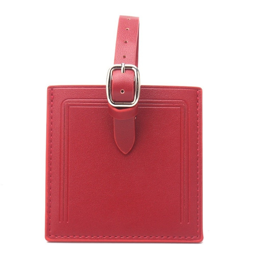 Quadratische Leder-Gepäckanhän – Men Accessories Name Bewertung und Preis