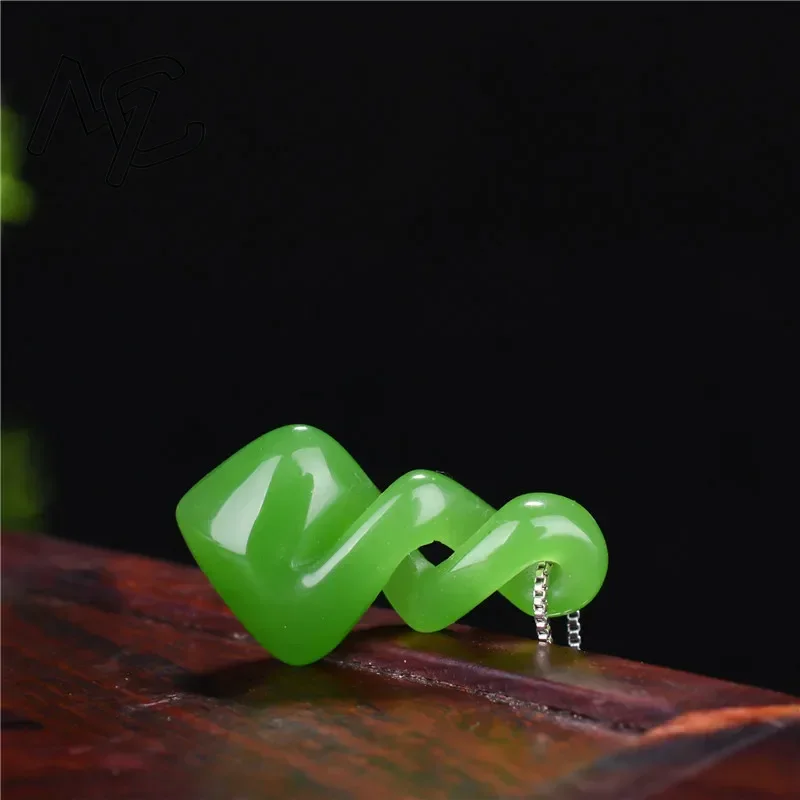 Natürliche Hetian Jade grüne F – Men Accessories Hand Bewertung und Preis