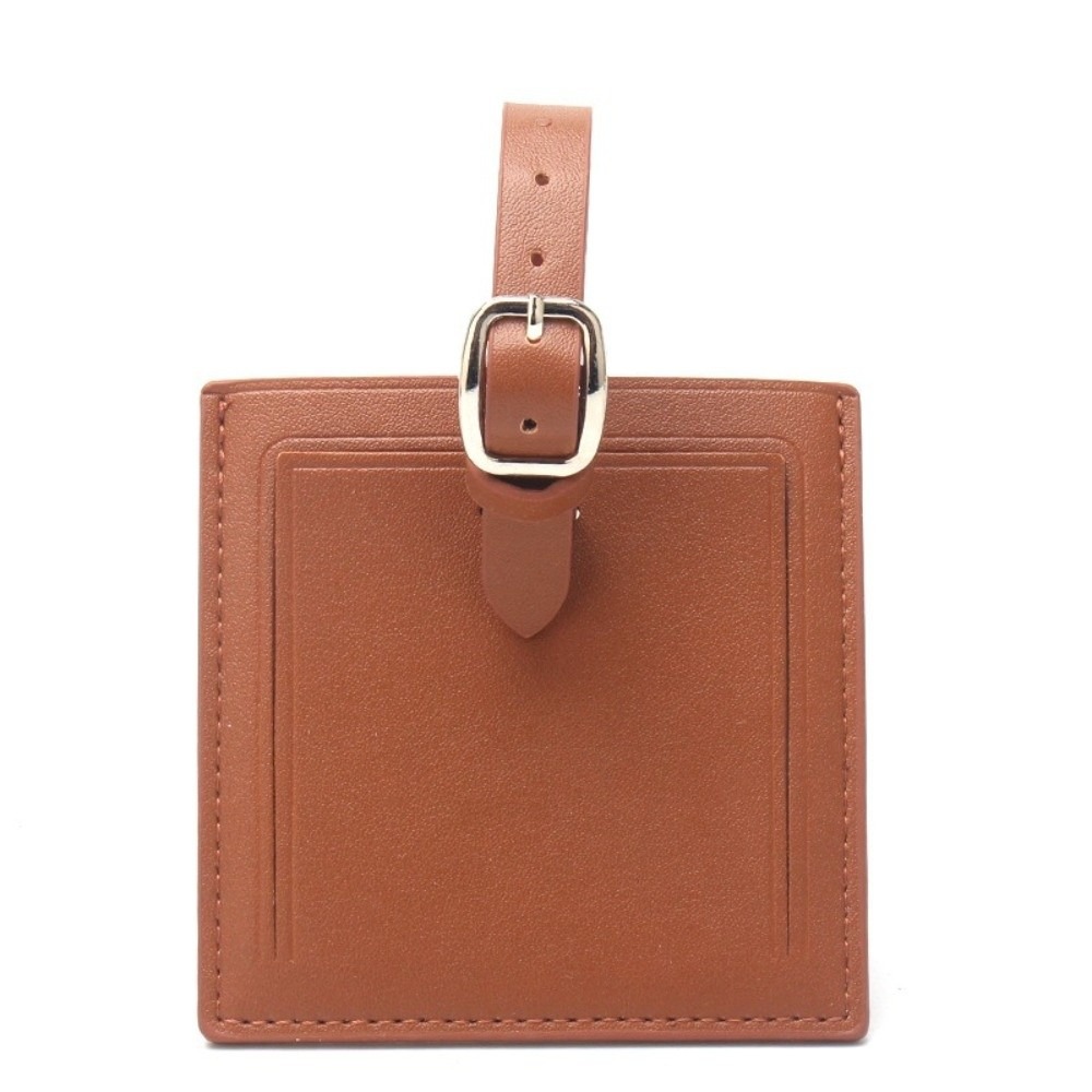 Quadratische Leder-Gepäckanhän – Men Accessories Name Bewertung und Preis