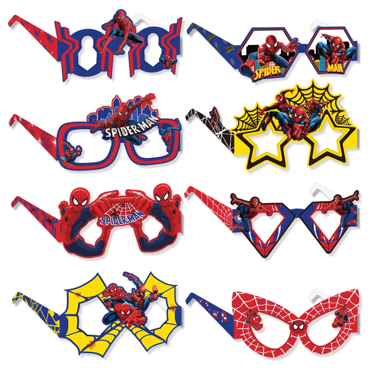 8 Stück Spider-Man Papierbrill – Men Accessories For Birthday Gift Bewertung und Preis