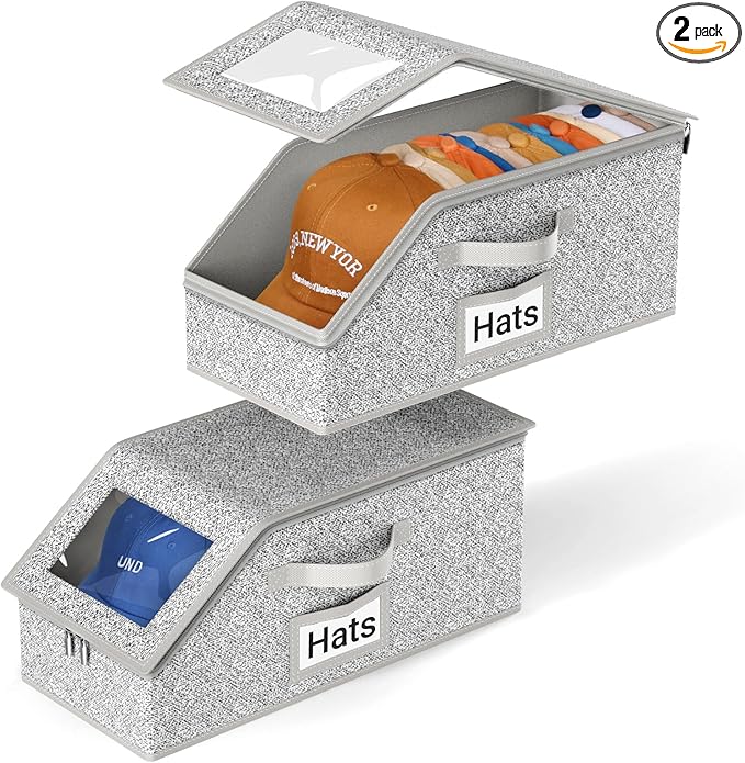 AOODA 2 Stück stapelbare Hut-A – Men'S Accessories Rack Bewertung und Preis
